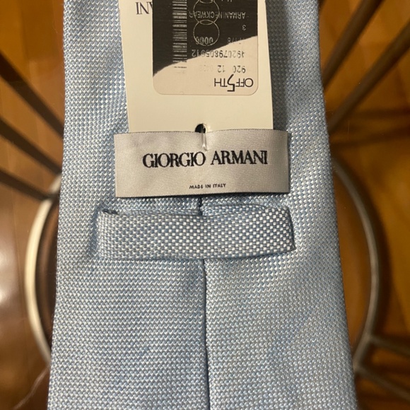 Giorgio Armani New light blue tie Made in Italy with tags